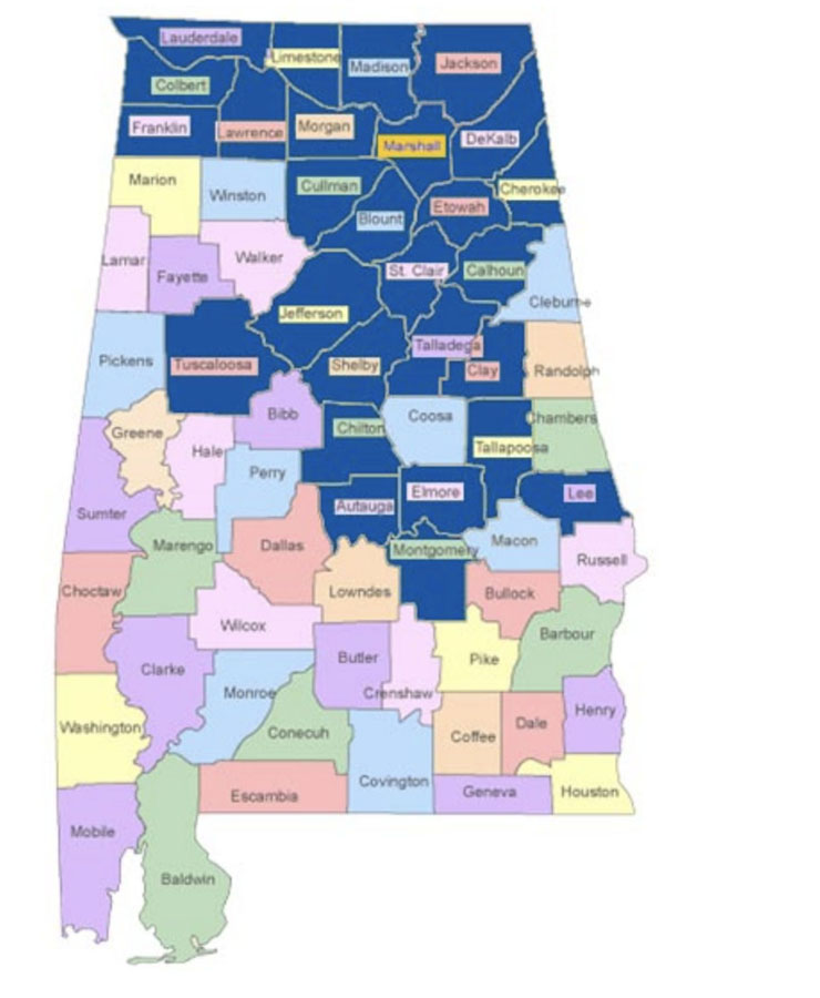 Alabama Coverage Area